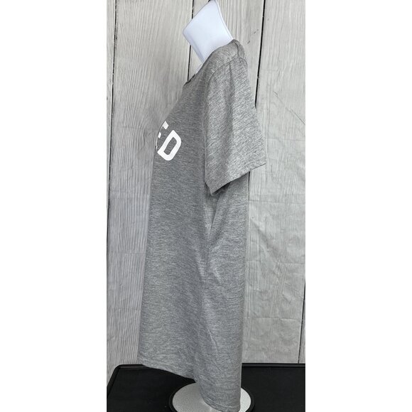 Modern Lux Womens XL Short Sleeve Gray "Blessed" T-Shirt - Picture 4 of 7